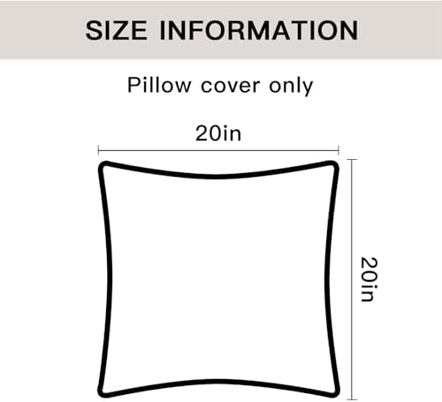 OTOSTAR Pack of 2 Christmas Scottish Plaid Throw Pillow Covers Decorative Linen Check Tartan Square Pillow Covers with Stitched Edge for Sofa Couch Bed Farmhouse Home Decor 20x20 Inches, Red