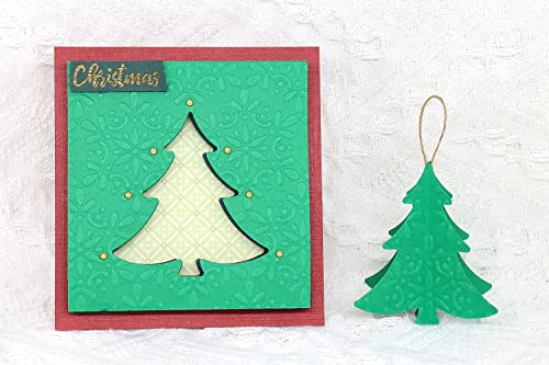 Bira 3 inch Fir Tree, Christmas Tree, Christmas Punch, Lever Action Craft Punch for Paper Crafting Scrapbooking Cards Arts DIY Projects