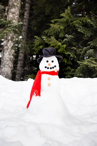 Pearhead Build A Snowman Decorating Kit, A Great DIY Snow Day Craft For Kids, Holiday Decorations for Kids, Snowman Pieces Kit, Christmas Gifts For Kids