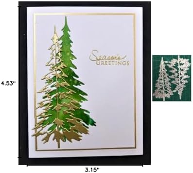 Woodland Dies for Card Making Merry Christmas Die Cuts Metal Cutting Dies Snowflake Tree Embossing Dies for Scrapbooking