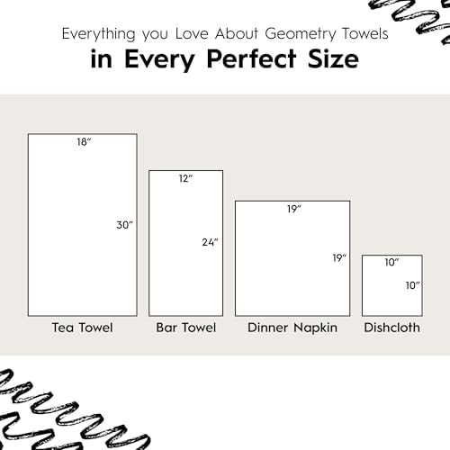 GEOMETRY Christmas Kitchen Towels - Quick Dry Microfiber Cloth Dish Towels for Kitchen Drying - Premium Quick Dry Towel (Peppermint, 1 Pack)