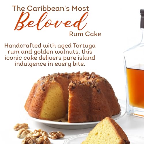 TORTUGA Caribbean Original Rum Cake with Walnuts - 4 oz Rum Cake - The Perfect Premium Gourmet Gift for Stocking Stuffers, Gift Baskets, and Christmas Gifts - Great Cakes for Delivery