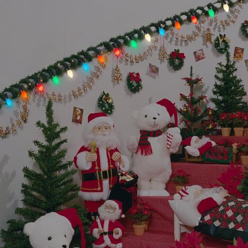 Christmas LED Light Bulb, 25 Pack C7 Multicolor Replacement Bulbs for Outdoor Patio Indoor Christmas Party String Lights, 0.6W Energy Saving Night Light Bulbs, C7/E12 Candelabra Base, 120 Volts