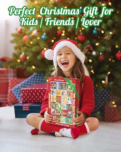 D-FantiX Puzzle Advent Calendar 2025 for Adults Kids, Christmas Jigsaw Puzzles 24 Days Countdown Calendars for Boys, Girls, Teens, 1008 Pieces Winter Xmas Holiday Vintage Puzzle Gift Decoration