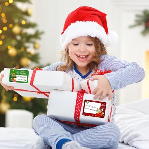 120 PCS Christmas Tags Stickers, Merry Xmas Gift Tags & Labels Christmas Stickers Labels