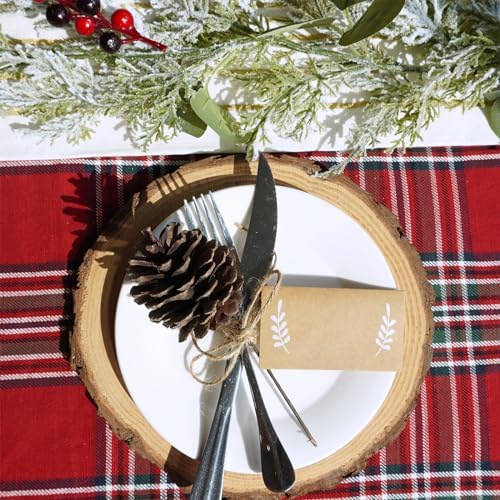 Winlyn 20 Pcs Natural Pine Cone Picks Christmas Pinecone Sprays Pinecones Ornaments with Wired Stems 6.9" Tall for Rustic Christmas Tree Party Floral Arrangements Wreath Crafts Holiday Décor