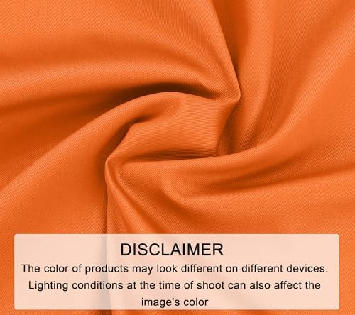 Zoyer Cloth Napkins Set of 4, 18x18 Inches Cotton Enrich Napkins Cloth Washable, Soft & Durable Dinner Napkins for Parties, Wedding, Christmas, Thanksgiving & Everyday Use - Orange