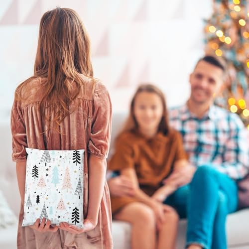 100Pcs Christmas Poly Mailer 10 x 13 Inch Pastel Xmas Tree Packaging Bags Self Seal Mailing Envelope Bags for Winter Small Business Clothing