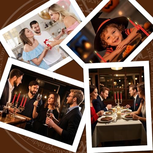 100 Pack Red Spell Chime Candles, 4 Inch Small Taper Candles for Rituals, Birthday Party, Witchcraft, Meditation, Wiccan Supplies, Prayer, Christmas & More