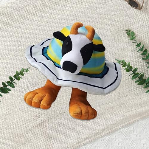 Zenitsu La Vaca Saturno Saturnita Plush Italian Brainrot Expressive Doll Funny & Unique Gift for Boys and Girls, Creative Home Décor Plush Toy for Christmas, Birthday