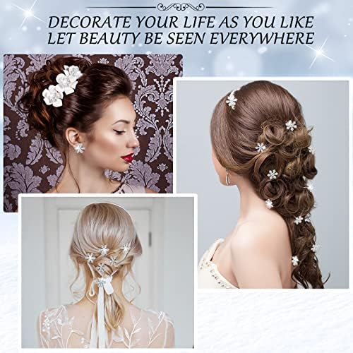 120 Pcs Crystal Snowflake Buttons Christmas Bling Snowflake Rhinestone Diamante Alloy Tiny Button for Crafts Flat Back Snow Embellishments for DIY Wedding Clothes Hair Jewelry Decor (Silver)