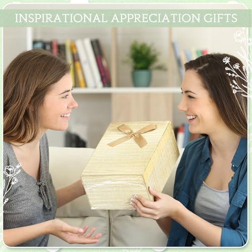 100 Pcs Inspirational Notebooks with Pen Bulk Motivational Mini Notepads Christmas Appreciation Gifts for Teacher Employee Team Coworker Nurse Staff Office Supplies (Retro Colors)