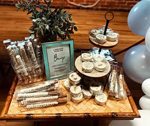 XP-ART 50 PCS Individual Clear Chocolate Coverd Oreos Cookie Boxes,2.36" x 2.36" x 1.18" Individual Macaron Box Mooncake Packaging for Wedding Easter Halloween Christmas Party