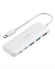 Anker USB C Hub, 5-in-1 USBC to HDMI Splitter with 4K Display, 1 x Powered USB-C 5Gbps & 2×Powered USB-A 3.0 5Gbps Data Ports for MacBook Pro, MacBook Air, Dell and More (White)