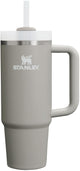STANLEY Quencher H2.0 Tumbler with Handle and Straw 30 oz | Flowstate 3-Position Lid | Cup Holder Compatible for Travel | Insulated Stainless Steel Cup | BPA-Free | Ash