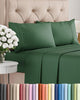 Queen Size 4 Piece Sheet Set - Comfy Breathable & Cooling Sheets - Hotel Luxury Bed Sheets for Women & Men - Deep Pockets, Easy-Fit, Soft & Wrinkle Free Sheets - Emerald Green Oeko-Tex Bed Sheet Set