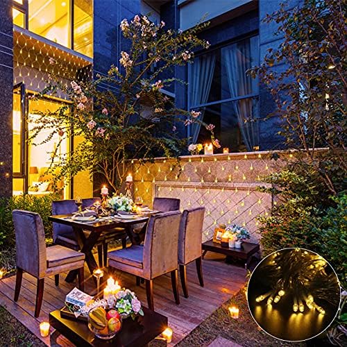 ZAIYW 660 LED Net Lights Outdoor Mesh Lights, 20Ft x 13Ft Large Christmas Net Lights Plug in with Remote Control Timer for Bushes Xmas Shrubs Wall Wedding Tree Decor (Warm White)