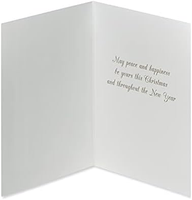 Papyrus Petite Christmas Cards Boxed with Envelopes, Peace and Happiness, Snowbird (20-Count)