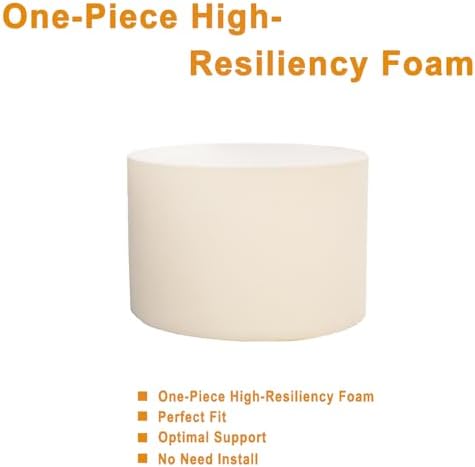 Asuprui Pouf Ottoman Stuffed Round Modern Foam Filled Ottoman Foot Rest Poufs for Living Room Chair Decorative Boho Foot Stool for Wedding Christmas Party