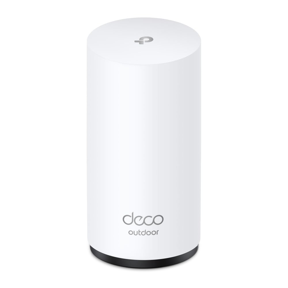 TP-Link Deco 7 Outdoor BE65 BE11000 Tri-Band Wi-Fi 7 Mesh Extender | Up to 3,000 sq.ft, 2 * 2.5G PoE+ Ports, IP65 Waterproof | Multiple Mount Options | 6 GHz, MLO, Homeshield, 320 MHz, AI-Roaming