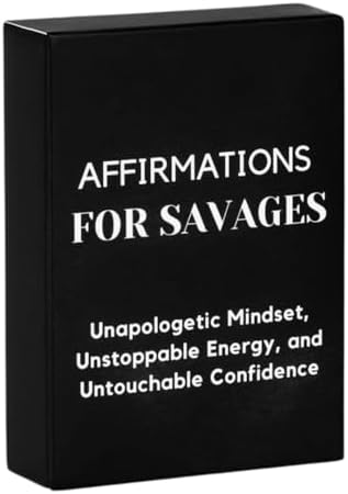 Isaac Liev Daily Positive Affirmation Cards for Women & Men – 50 Inspirational & Motivational Cards Set to Build Confidence and Unstoppable Mindset, Sinister Affirmation Cards, Best Birthday and Christmas Gifts for Women