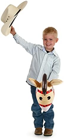 6 Pieces Inflatable Stick Horse,Inflatable Horsehead Stick Balloon Pony Stick for Christmas Horse Themed Birthday Party Decorations Supplies Favors Props Cowboy Horse Costume Stick,37 Inch Pink