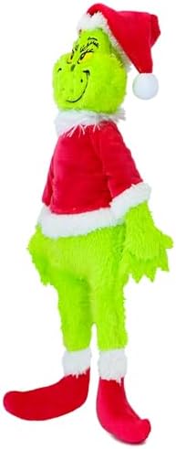 11.8-Inch Green Christmas Plush Toy, Mischievous Holiday Figure Who Loves Stealing Gifts, Perfect for Kids, Cute Christmas Decoration for Homes and Trees