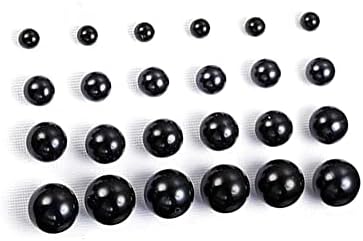 12 Pairs Black White Pearl Earrings Stud Sets