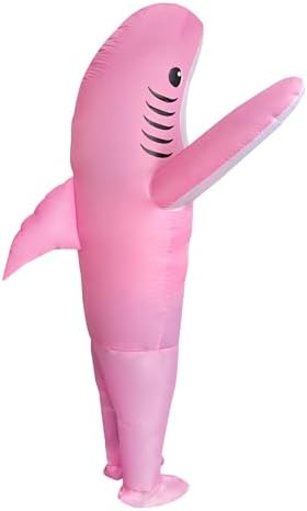 2 Packs Inflatable Shark Costume Blow-up Animal Costume for Adult/Easter/Halloween/Birthday/Gender Reveal Party