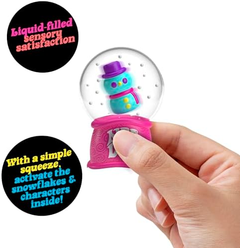 Schylling NeeDoh Squishmas Squish N' Snow Globes - Christmas Squeeze Toy - Assorted Colors - Ages 3 to Adult (Pack of 1)