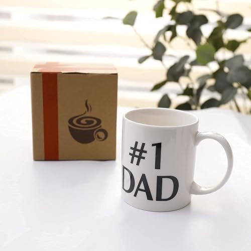 Zenply Best Dada Mug, Dad Coffee Mug, 11 oz, Funny Coffee Mugs Novelty, Dad Christmas Gifts for Father Birthday Presents for Dada Husband Grandpa From Daughter Son Wife, Printed on Both Sides