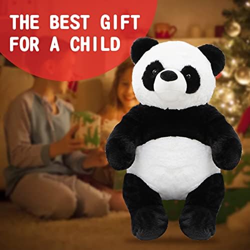 18" Panda Bear Stuffed Animal Plush Toy Cute Soft Body Doll Pillow Kawaii Giant Panda, Gift for Kids Boy Girl Birthday Valentines Christmas