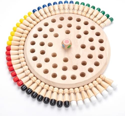 Wooden Memory Chess Matching Game: Large Family Board Games for Kids and Adults, Montessori Preschool Learning Educational Toy, Birthday Gift for Age 3 4 5 6 7 8+ Boy Girl, Christmas Stocking Stuffers