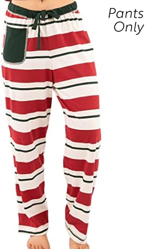 Lazy One Matching Family Christmas Pajamas, Elf Matching Christmas PJs for Family, Adult Tees & Pants Separates
