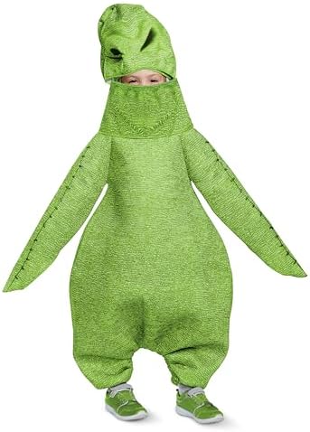 Disney Nightmare Before Christmas Oogie Boogie Costume, Official Oogie Boogie Green Costume, Toddler Size (4-6)