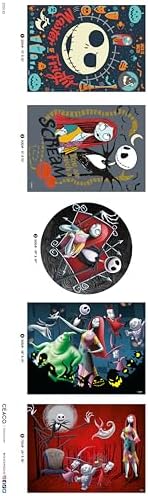 Ceaco - 5 in 1 Multipack - Disney - Tim Burton's The Nightmare Before Christmas - (2) 300 Piece, (2) 500 Piece, (1) 750 Piece Jigsaw Puzzles
