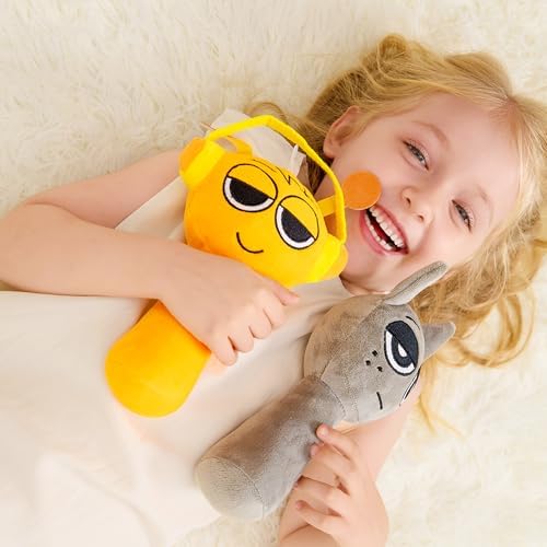 WMP® Sprunky Plush, Sprunky Game Plush Toys, 6PCS Plush Toys, Horror Games Plushies Toy for Fans, Soft Stuffed Animal Pillow Figure Doll Christmas Birthday Gifts Adult Kids (6 PCS 9" Plush Sprunky)