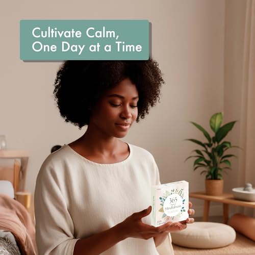 2026 Mindfulness Daily Desktop Calendar | Day To Day Tear Off Calendar with 365 Positive Affirmation Exercises for a Year of Calm Self Care, Box Calendar Gift For Women, Christmas Stocking Stuffer Gift for Home or Office