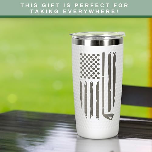 Gifts for Dad - Golf Gifts for Dads - Dads Christmas Gift from Daughter, Son, Kids - Golfing Gift for Men, Golfers - Ideas for Husband, New Papa, Father - 20 Oz Golf Dad by Par Tumbler