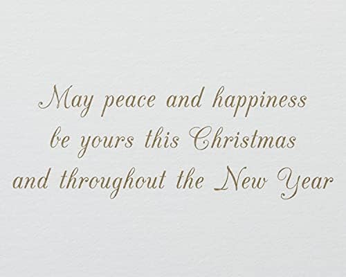 Papyrus Petite Christmas Cards Boxed with Envelopes, Peace and Happiness, Snowbird (20-Count)