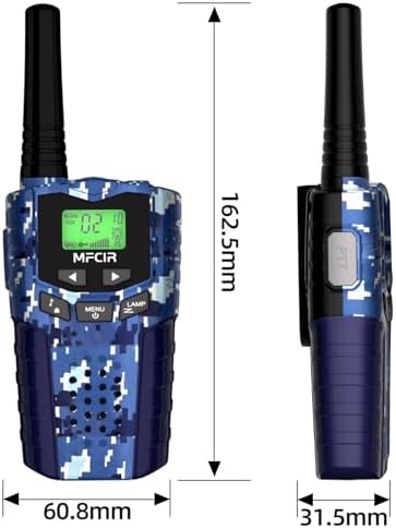 Walkie Talkies for Kids Toys for Boys, Rechargeable, 2 Pack, 3 Miles Range, 22 Channels, 2 Way Radio,Birthday Gifts for3-12 Year Old,Christmas Girls