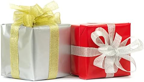 20 Colors 300 Yard Double Faced Rainbow Satin Ribbon -18 Ribbon Rolls & 2 Glitter Metallic Ribbon,3/8" X 15 Yard/Roll,Perfect for Christmas Gift Wrapping,Hair Bows & Other Craft Projects