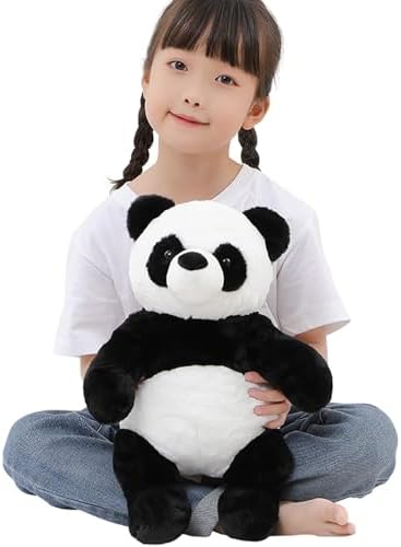 18" Panda Bear Stuffed Animal Plush Toy Cute Soft Body Doll Pillow Kawaii Giant Panda, Gift for Kids Boy Girl Birthday Valentines Christmas