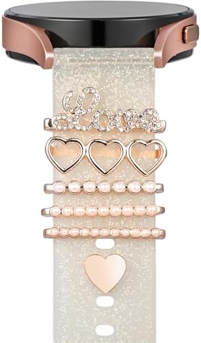 christmas watch charms with 12pcs Decorative ring Loops 3pcs watch stud,metal Diamond Sliding Strap Accessories Compatible with Apple watch Silicone bands iwatch Series Rhinstone ornament