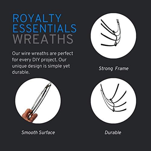 14 Inch Metal Wire Wreath Green Christmas Round Wire Frame Form Hanger Green 14 Inch Pack of 2