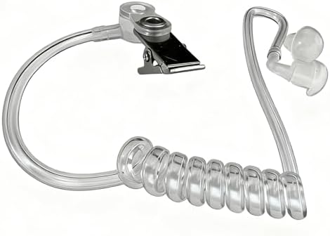 1PCS Spy Earpiece Headphones - Secret FBI Badge Prop Matching Costume Accessory for Halloween & Christmas