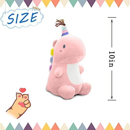 10in Dinosaur Plush Toys, Cute Stuffed Animal Toy, Soft Dinosaurs Plush Doll Gifts for Boys Girls Adults Christmas Birthday Gifts Perfect Present