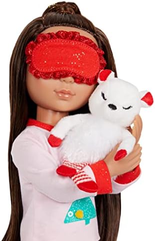 Glitter Girls – 14-Inch Doll Clothes – Festive Christmas Outfit with Slippers – FA LaLaLaLa, Sleepover Pajama