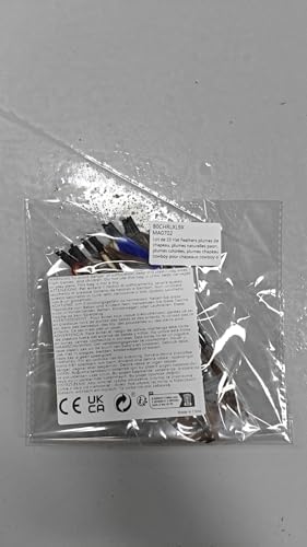 10Pcs Hat Feathers, Natural Feathers Peacock Feathers for Hats, Colorful Feathers Pin Cowboy Hat Feather for Western Cowboy Hats Christmas Party Hats, Feathers Accessories DIY Decorations (10 Style)