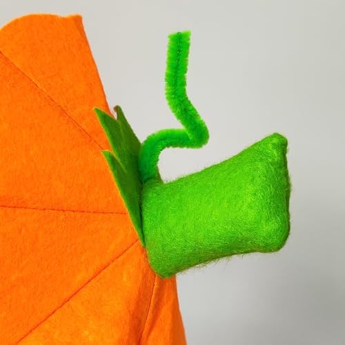 2 Pcs Halloween Pumpkin Headband Green Leaf Pumpkin Hair Hoops Orange Pumpkin Headpiece Hairband Hair Bands Women Christmas Party Decoration Cosplay Costume Cute Handmade Dress Up Hair Accessories
